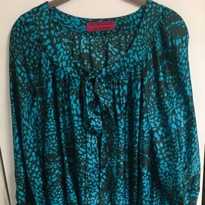 Melissa Masse Silky teal dress Size 1x